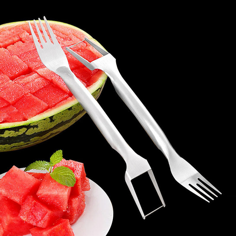 2 In 1 Watermelon Fork Slicer Multi-purpose