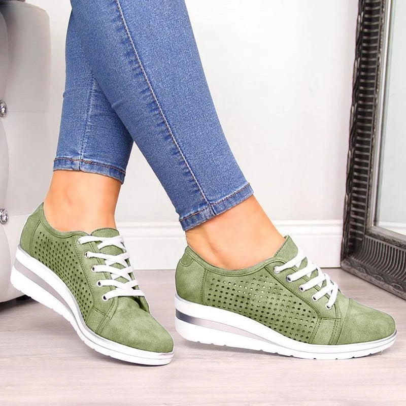 Wedge Shoes Casual Canvas Sneakers