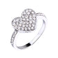 Creative Heart-shaped Diamond Ring