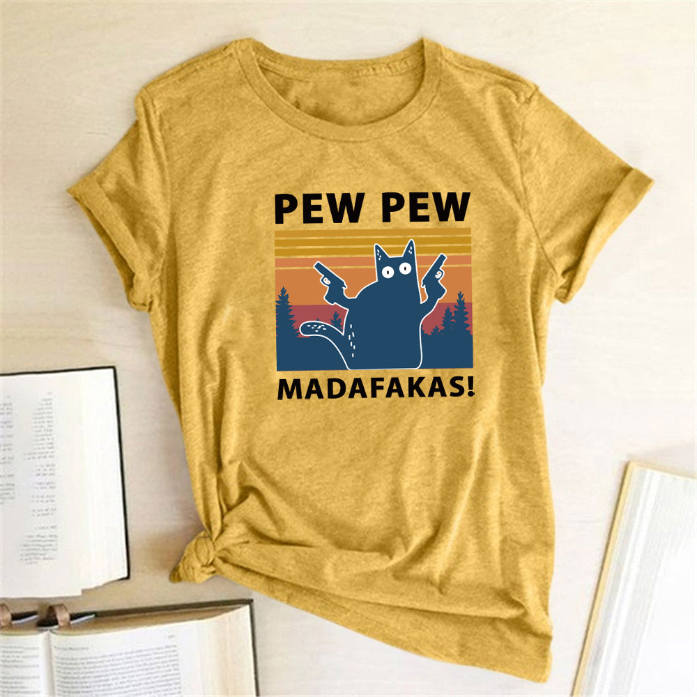Short Sleeve Pew Maddakas T-Shirt European Size Top