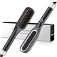 Mini Hair Straightener Brush Hot Comb Iron Ceramic