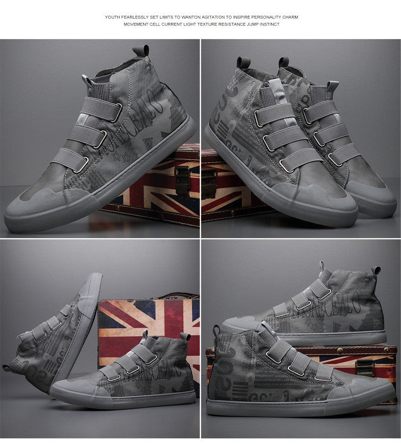 Men's High-top Camouflage Canvas Shoes