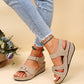 Wedge Sandals Velcro Platform Shoes
