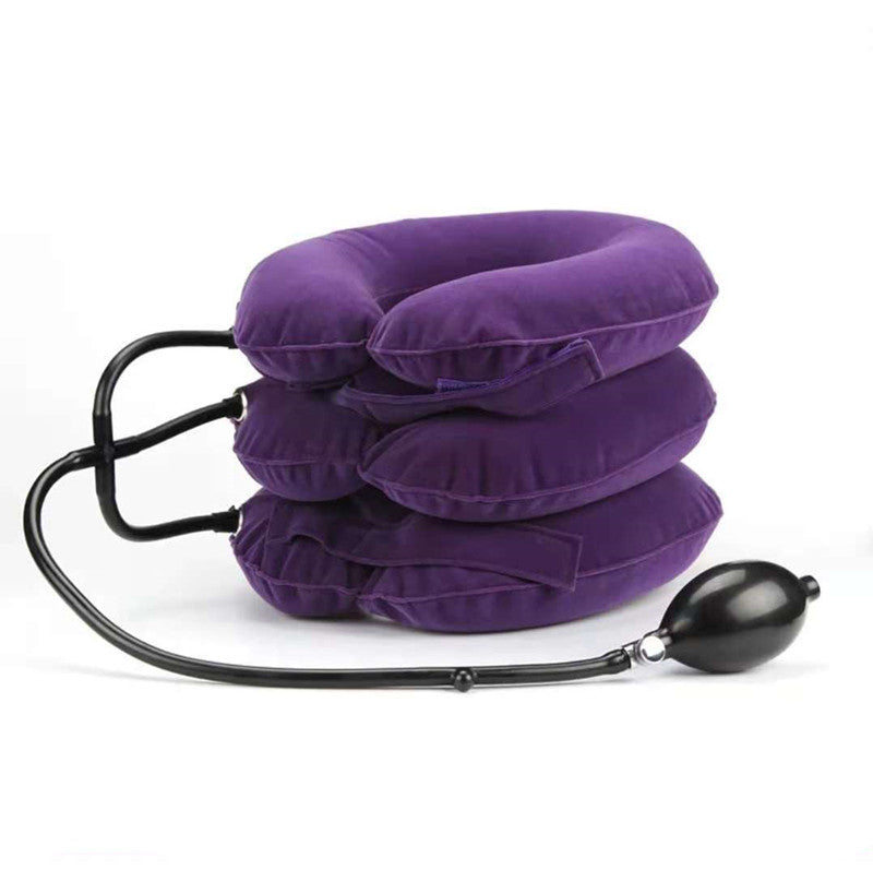 Portable Three-layer Cervical Traction Device For Home Use