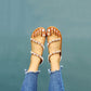 Flat Sandals Shell Pearl Finger Anklets