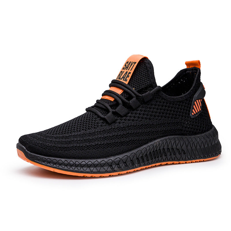 Men's shoes flying woven sneakers casual shoes