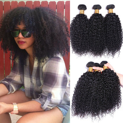 Brazil's explosion of African songs, human hair curtains, kinky curly, real wigs, wholesale hair