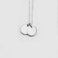 Stainless Steel Necklace 6MM Circular Pendant