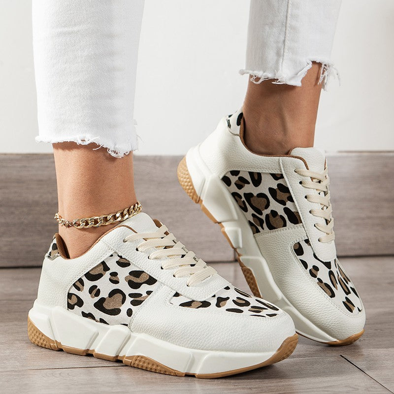 Leopard Sneakers Running Sports Shoes
