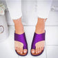 Women Slippers Flat Sole Casual Soft Big Toe Foot Sandal