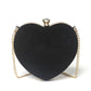 Heart-shaped hand holding chain bag