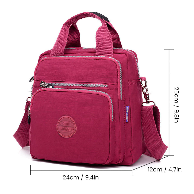 Multilayer waterproof nylon backpack
