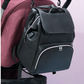 New PU Leather Diaper Bag Baby Mummy Maternity Bag Backpack Nappy Nursing Bag Outdoor Travel Bag Foldable Cradle