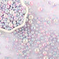 Mixed Size Non-hole Color Plastic Beads DIY Ornament Accessories